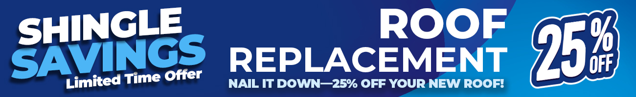 Nail it down - 25% off your new roof! Nail it down - 25% off your new roof!