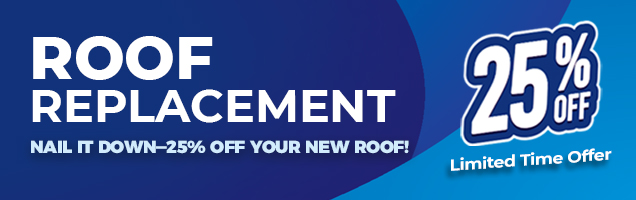 Nail it down - 25% off your new roof! Nail it down - 25% off your new roof!
